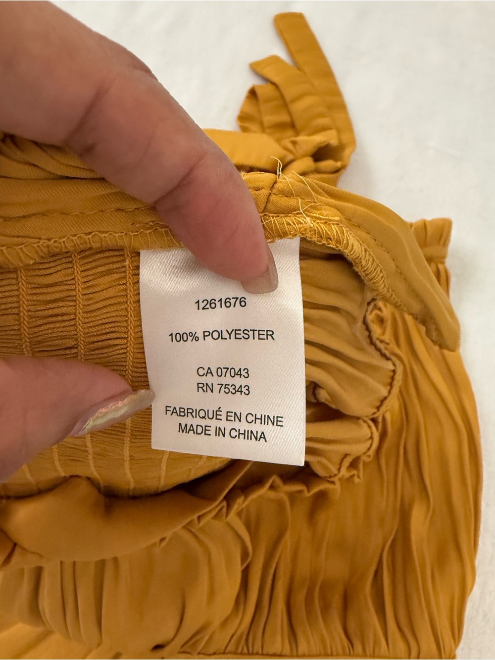 Rachel Zoe 2 Piece Mustard Pleated Skirt Set Tie Strap Boho Size M - Picture 4 of 10